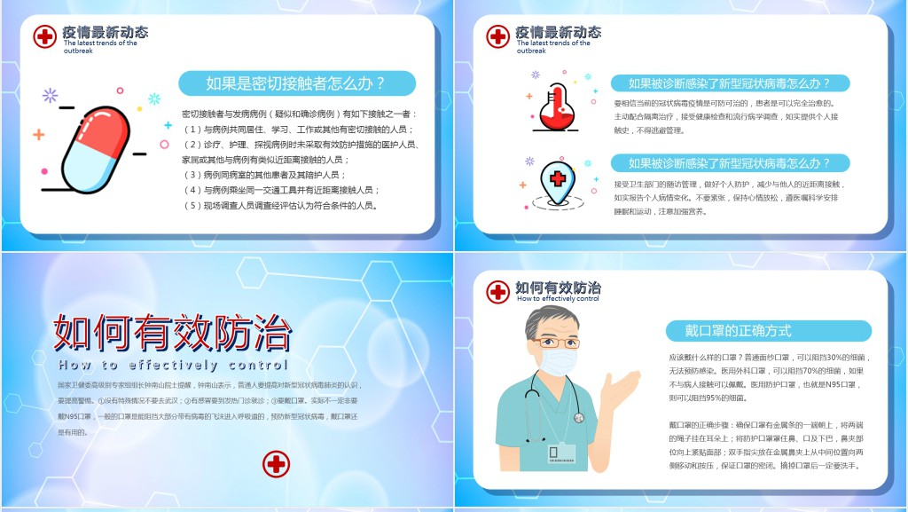 疫情结束下半年预防PPT模板 疫情结束下半年预防PPT模板