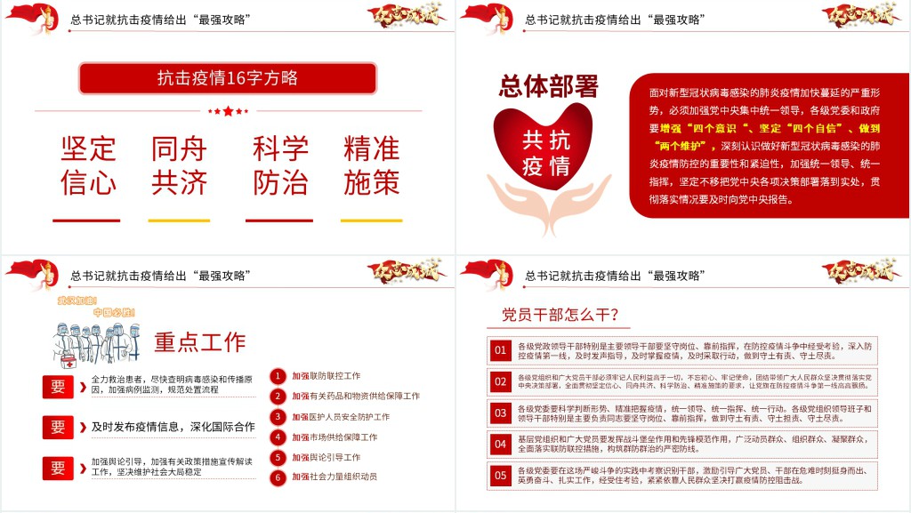 党政风抗击疫情不忘初心牢记使命PPT党课 党政风抗击疫情不忘初心牢记使命PPT党课