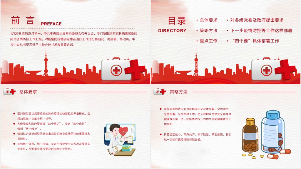 党政风疫情防控工作部署会议学习PPT党课 党政风疫情防控工作部署会议学习PPT党课