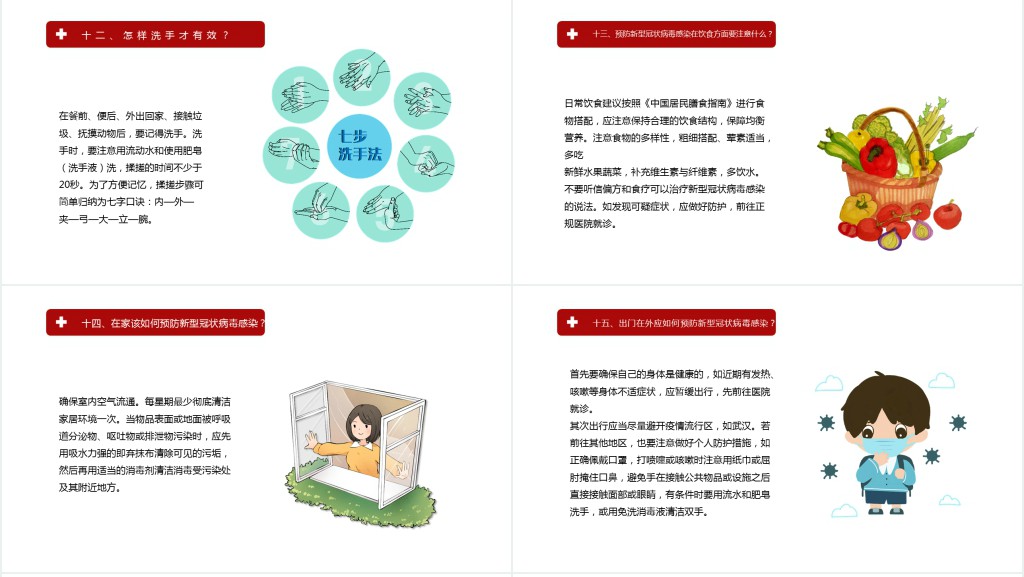 简约新型冠状肺炎预防指南PPT模板 简约新型冠状肺炎预防指南PPT模板
