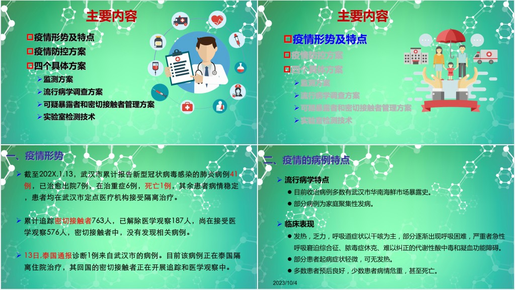新型冠状病毒肺炎防控知识手册PPT模板 新型冠状病毒肺炎防控知识手册PPT模板