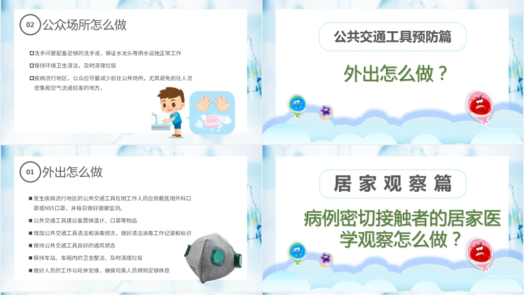 卡通风儿童预防新冠PPT学生篇课件 卡通风儿童预防新冠PPT学生篇课件