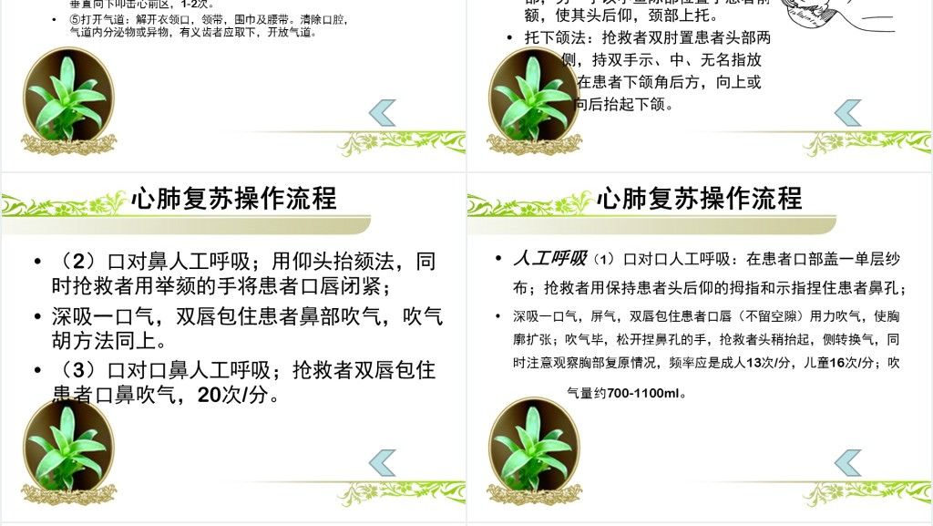 心肺复苏专科诊疗技术学习PPT模板 心肺复苏专科诊疗技术学习PPT模板
