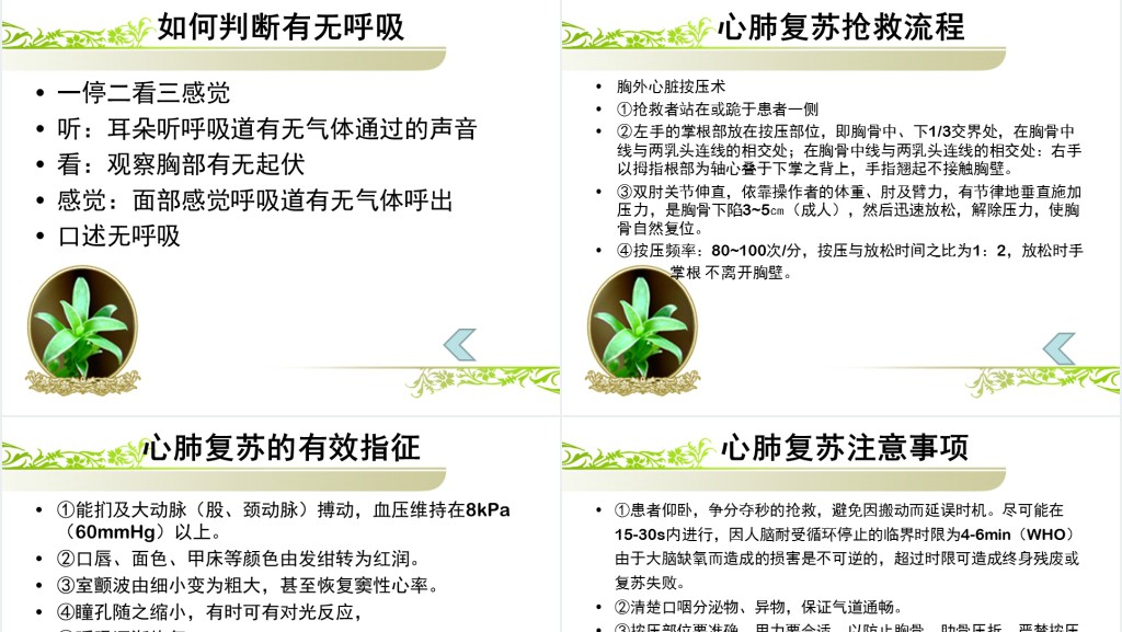 心肺复苏专科诊疗技术学习PPT模板 心肺复苏专科诊疗技术学习PPT模板