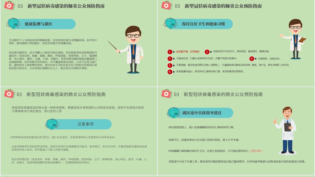实用预防冠状病毒感染PPT课件 实用预防冠状病毒感染PPT课件