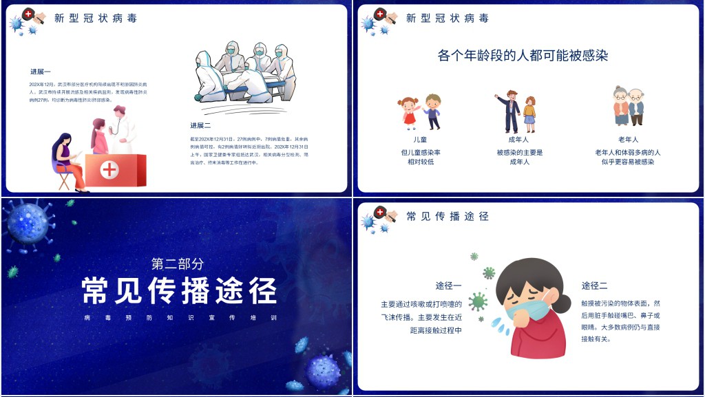 预防疫情从你我做起PPT模板