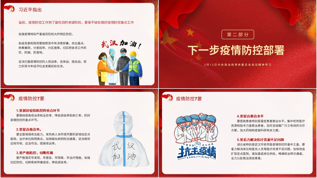 党风研究疫情防控工作会议精神PPT党课 党风研究疫情防控工作会议精神PPT党课