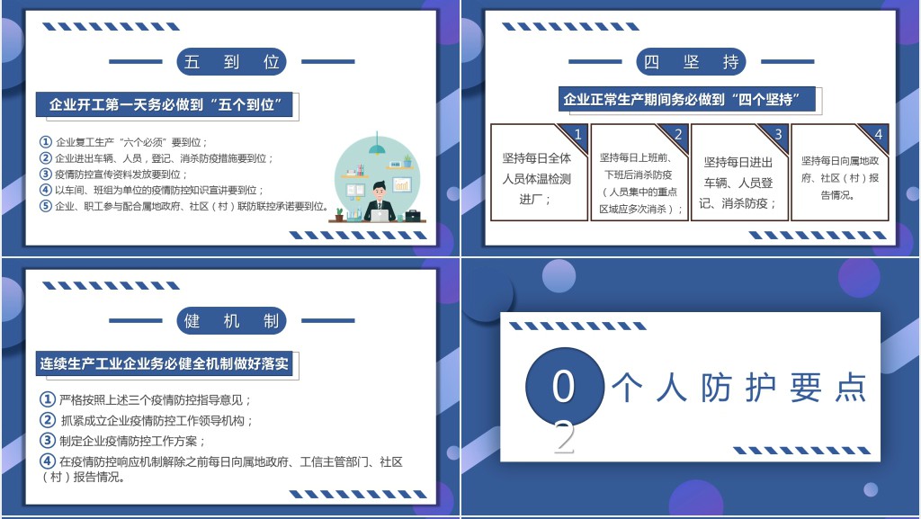 复工后新型肺炎防控PPT模板 复工后新型肺炎防控PPT模板