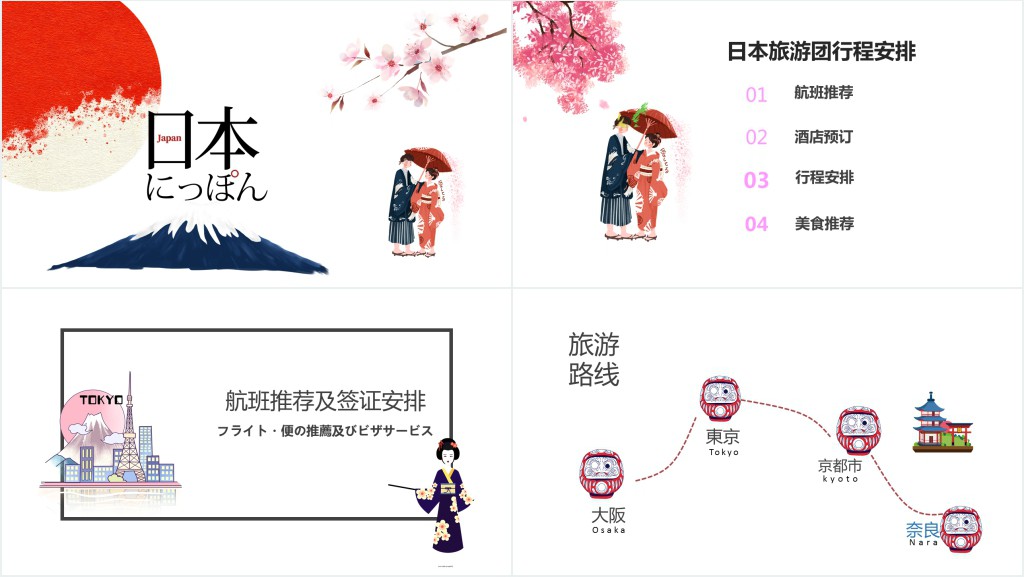 日本旅游营销策划方案PPT模板 日本旅游营销策划方案PPT模板