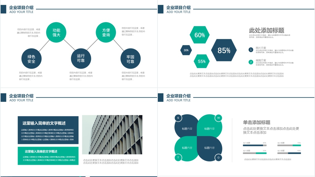 企业品牌宣传项目概述PPT模板