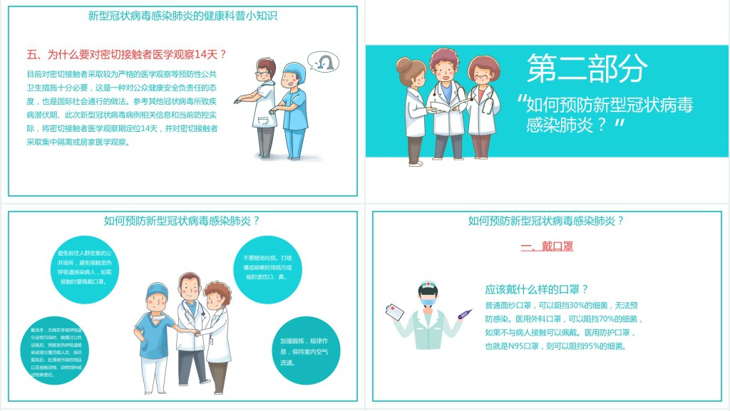 疫情结束怎么预防感染PPT模板 疫情结束怎么预防感染PPT模板