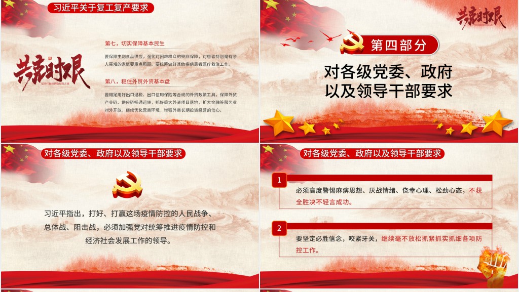 新冠肺炎疫情防控工作部署PPT模板 新冠肺炎疫情防控工作部署PPT模板