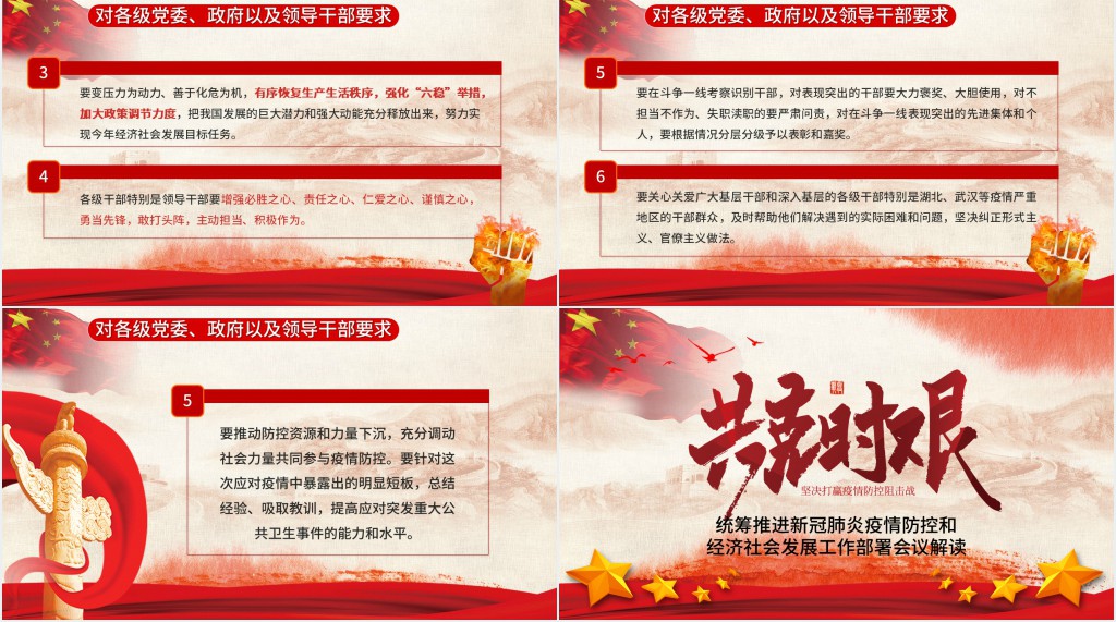 新冠肺炎疫情防控工作部署PPT模板 新冠肺炎疫情防控工作部署PPT模板