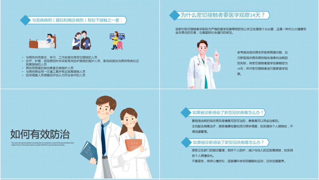 讲好科学防控疫情知识PPT模板