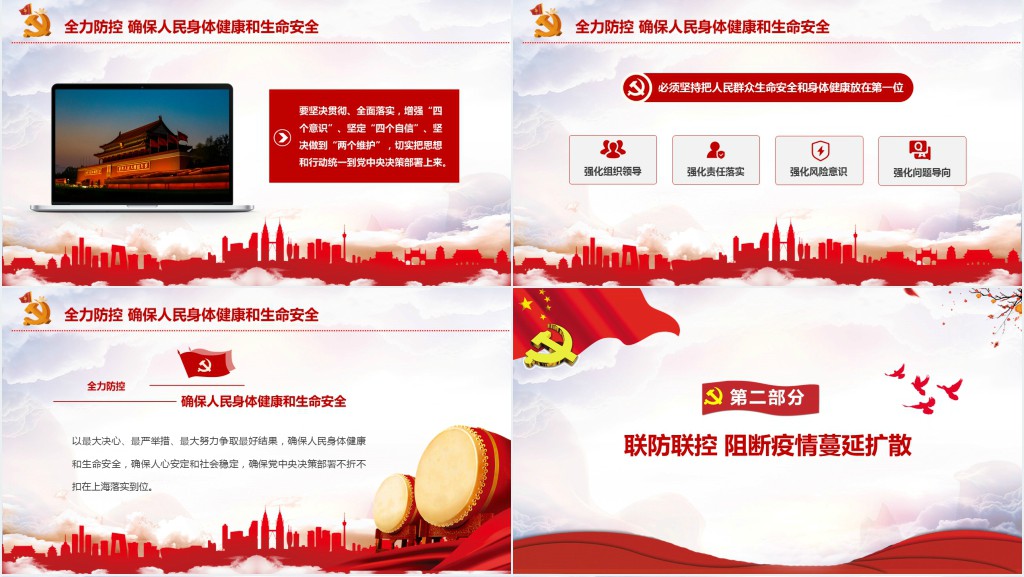 上海疫情防控安全会议PPT党课 上海疫情防控安全会议PPT党课