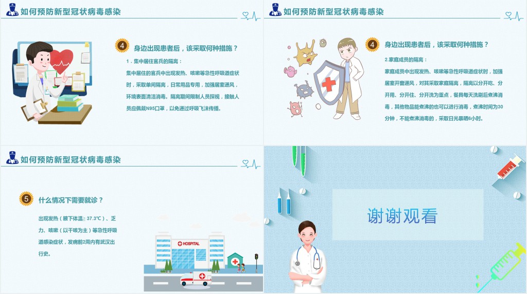 卡通风新型冠状病毒预防知识普及PPT课件 卡通风新型冠状病毒预防知识普及PPT课件