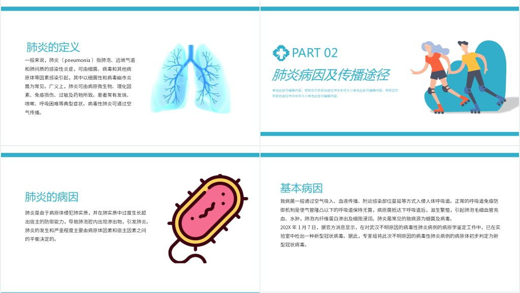 简洁宣传普及新型冠状病毒知识PPT课件 简洁宣传普及新型冠状病毒知识PPT课件