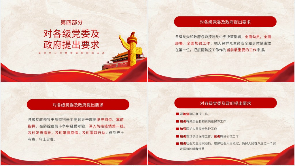 中央部署疫情防控的总要求PPT党课 中央部署疫情防控的总要求PPT党课