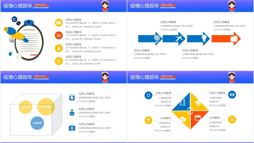 卡通风抗击疫情心理辅导PPT课件 卡通风抗击疫情心理辅导PPT课件