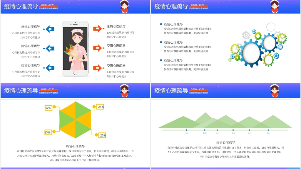 卡通风抗击疫情心理辅导PPT课件 卡通风抗击疫情心理辅导PPT课件