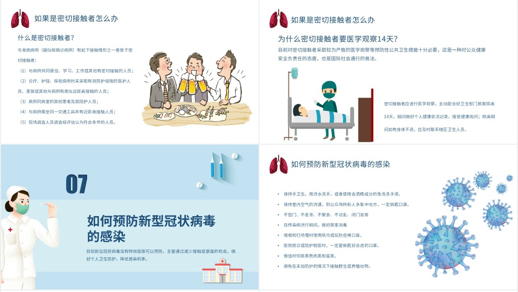 卡通风预防新冠状肺炎知识PPT课件 卡通风预防新冠状肺炎知识PPT课件