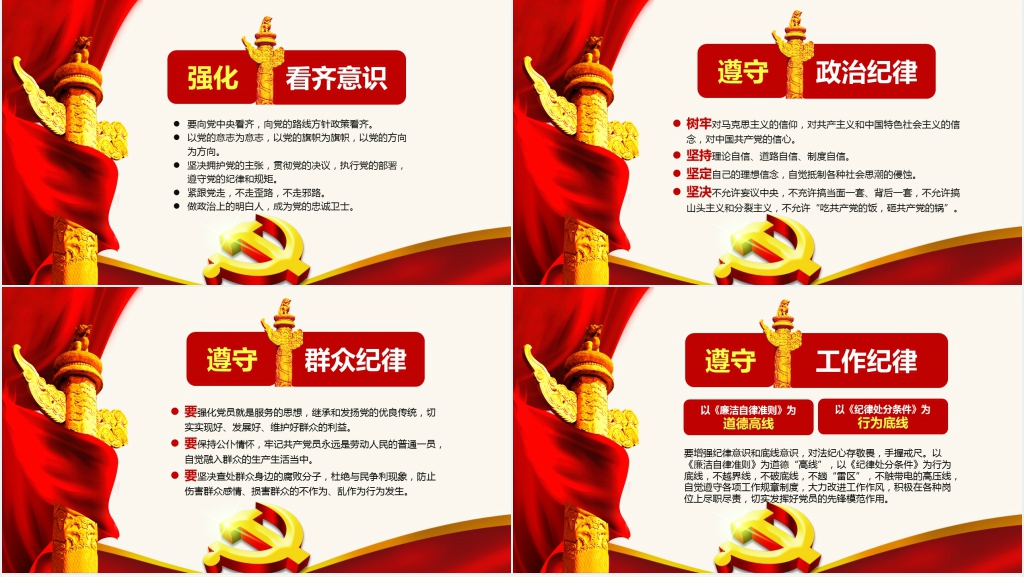 结合四讲四有做合格党员PPT党课 结合四讲四有做合格党员PPT党课