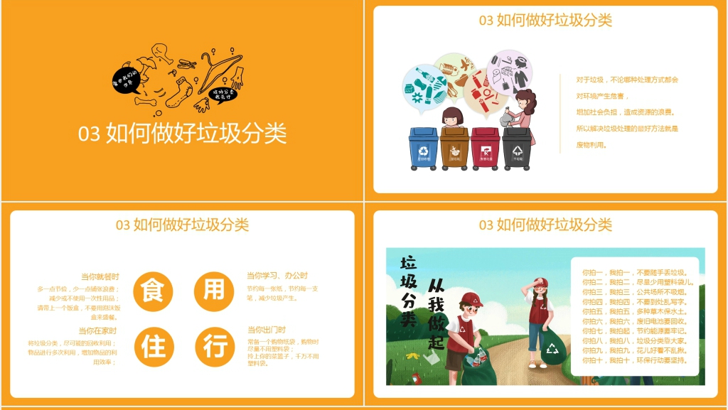 规范的垃圾分类知识点PPT课件 规范的垃圾分类知识点PPT课件