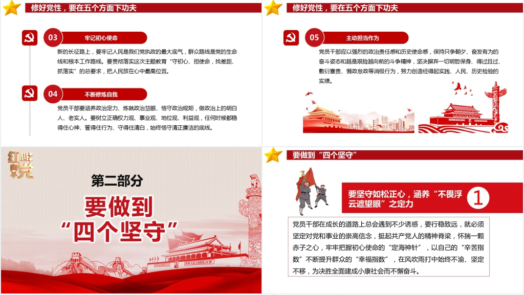 如何修好新时代党性教育PPT党课 如何修好新时代党性教育PPT党课