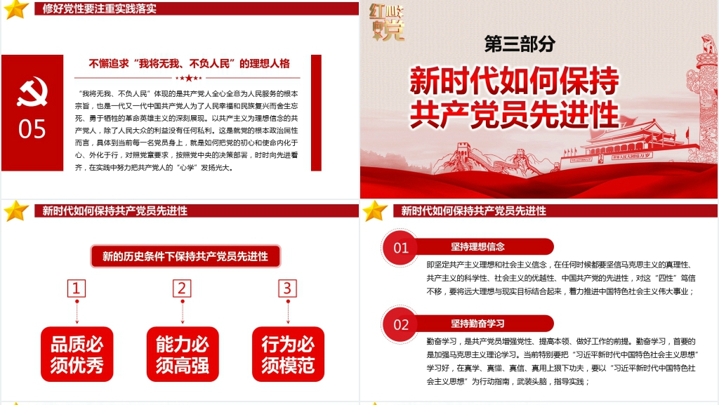 如何修好新时代党性教育PPT党课 如何修好新时代党性教育PPT党课