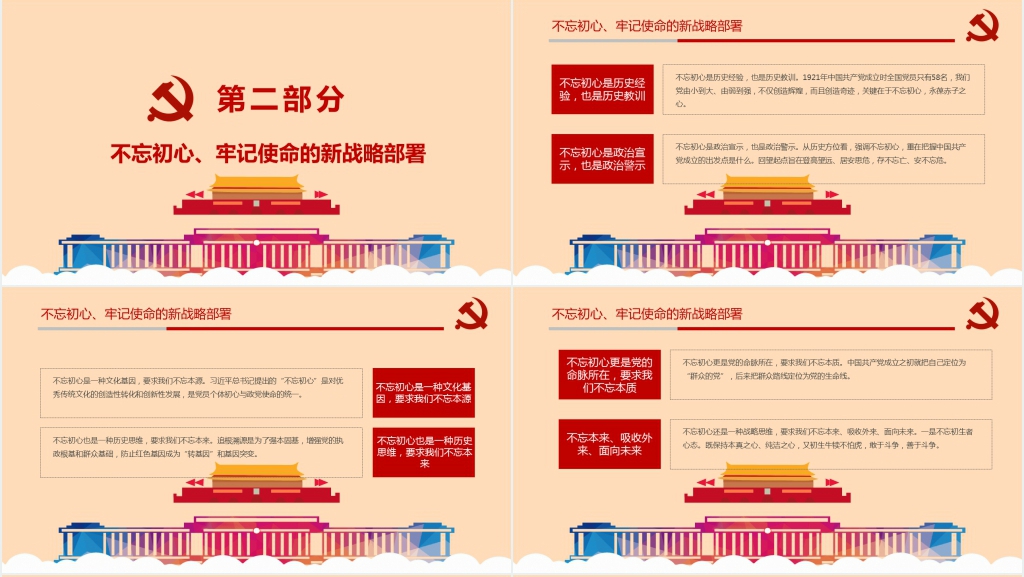不忘初心是党的建设的永恒课题主题PPT党课 不忘初心是党的建设的永恒课题主题PPT党课