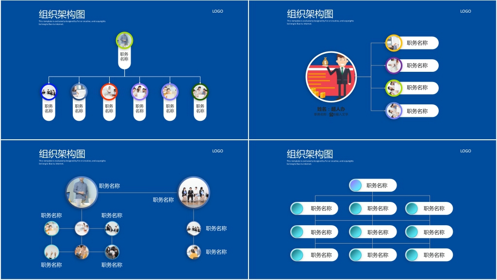 公司部门组织人员架构图PPT模板 公司部门组织人员架构图PPT模板