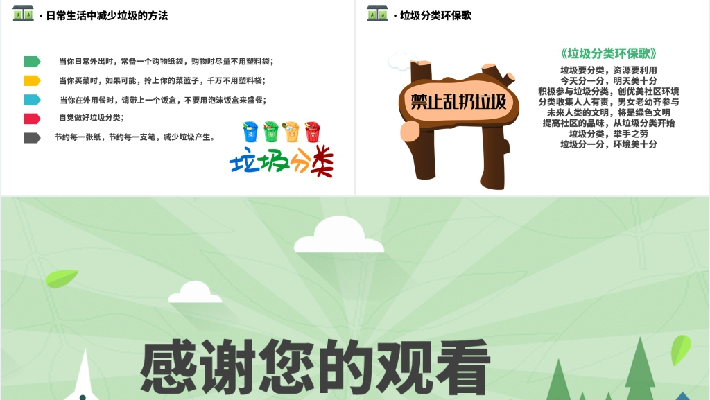 垃圾分类全民宣传活动PPT模板