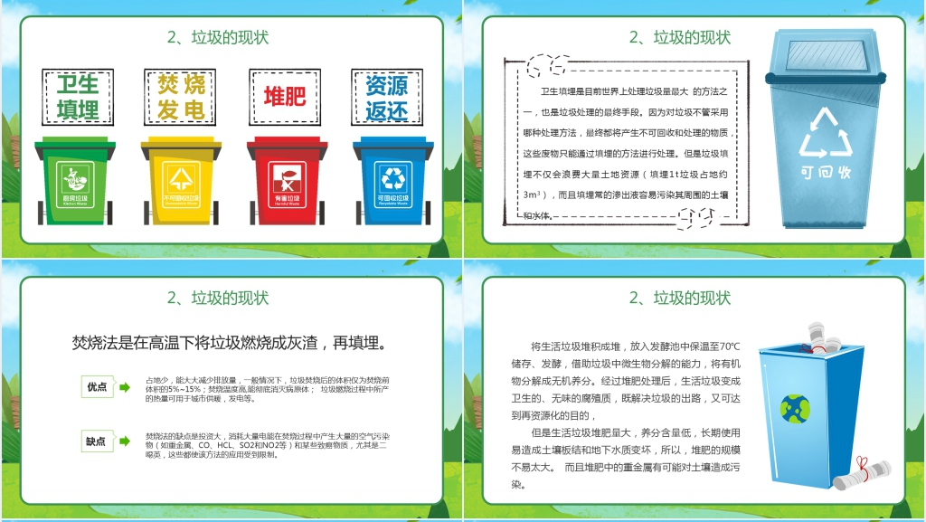 环境关系你我他PPT模板