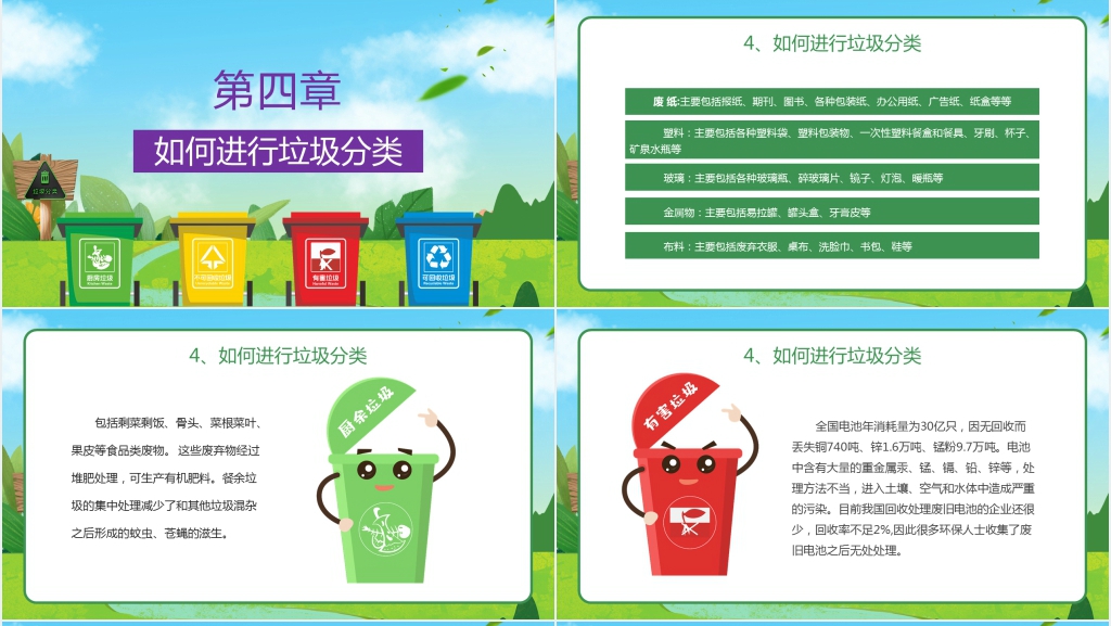 环境关系你我他PPT模板