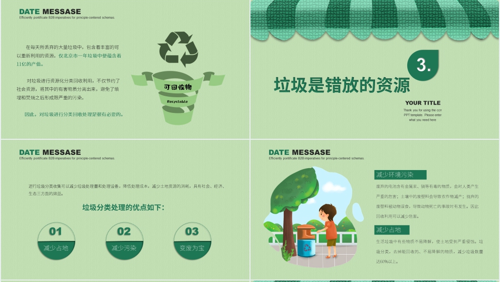 垃圾分类让城市更文明内容课件