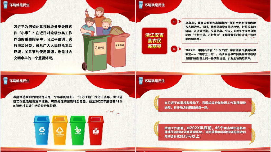 总书记对垃圾分类工作作出重要指示PPT党课 总书记对垃圾分类工作作出重要指示PPT党课