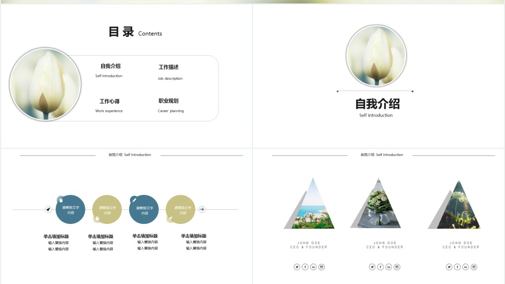 新员工第一次工作汇报PPT模板 新员工第一次工作汇报PPT模板