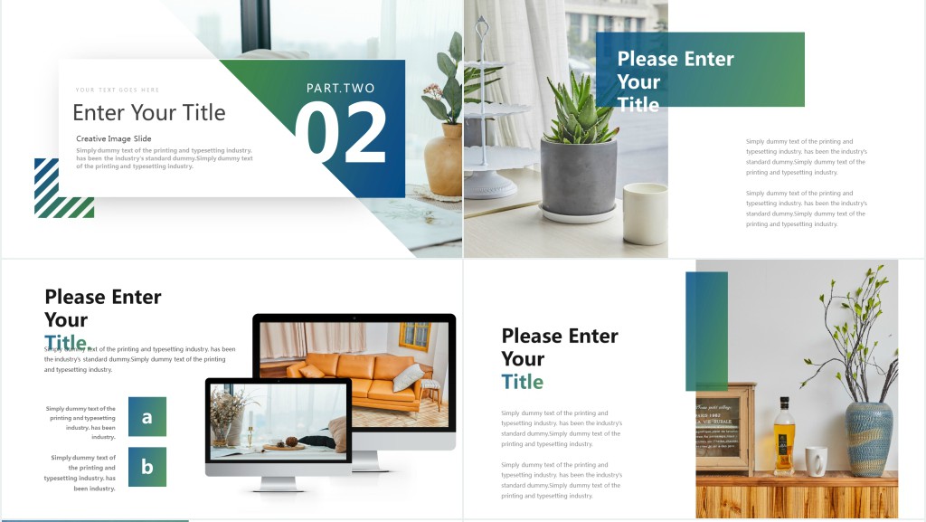 欧美风简约产品展示介绍PPT模板