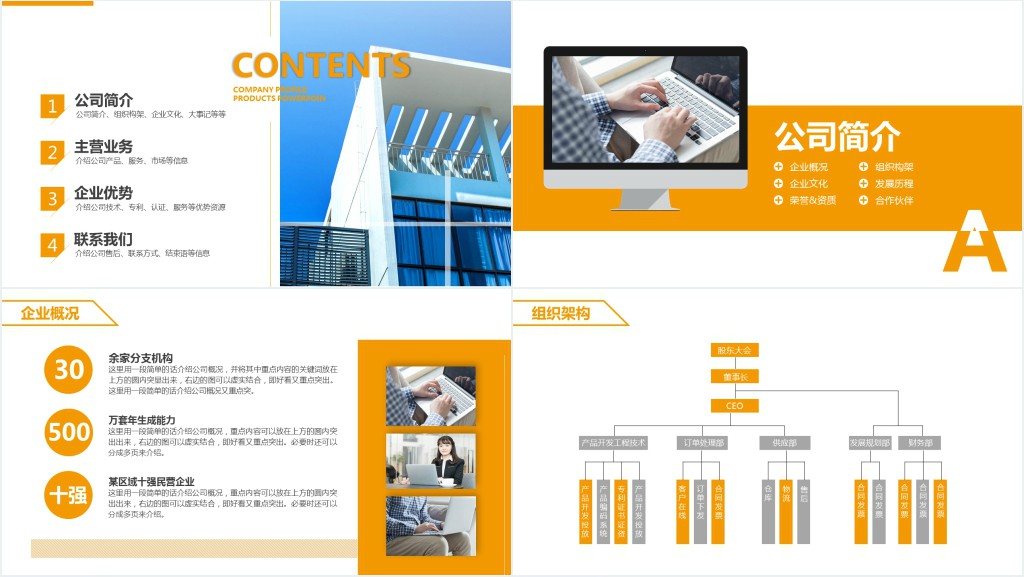 公司软件产品介绍PPT模板 公司软件产品介绍PPT模板