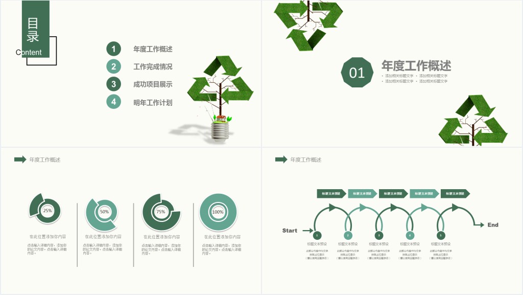 低碳科普调研报告PPT模板 低碳科普调研报告PPT模板