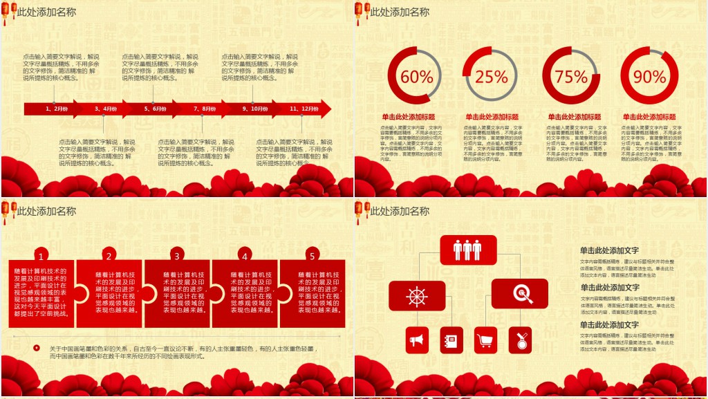 中国传统文化与春节习俗PPT模板 中国传统文化与春节习俗PPT模板