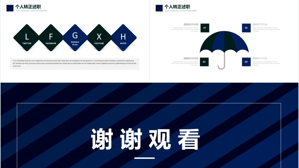 行政人资试用期员工转正总结PPT模板 行政人资试用期员工转正总结PPT模板