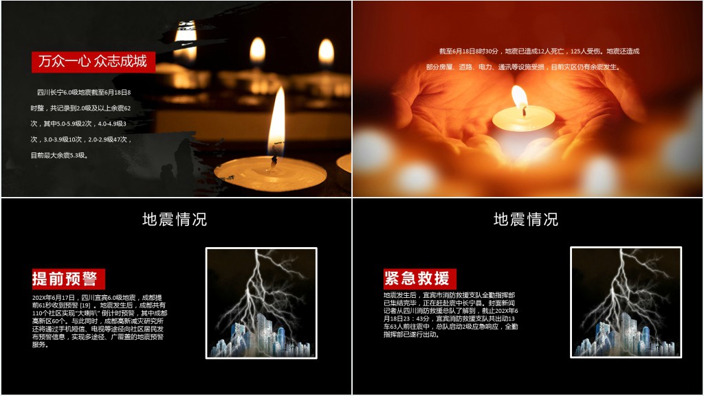中小学防地震安全教育PPT模板 中小学防地震安全教育PPT模板