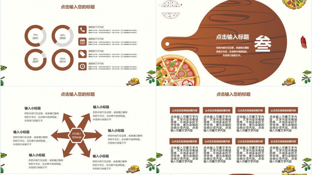 餐饮业绩汇报PPT模板 餐饮业绩汇报PPT模板