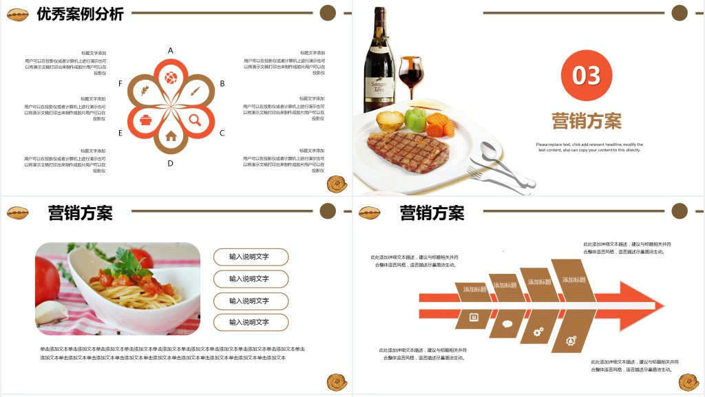 餐饮经理月工作总结计划PPT模板