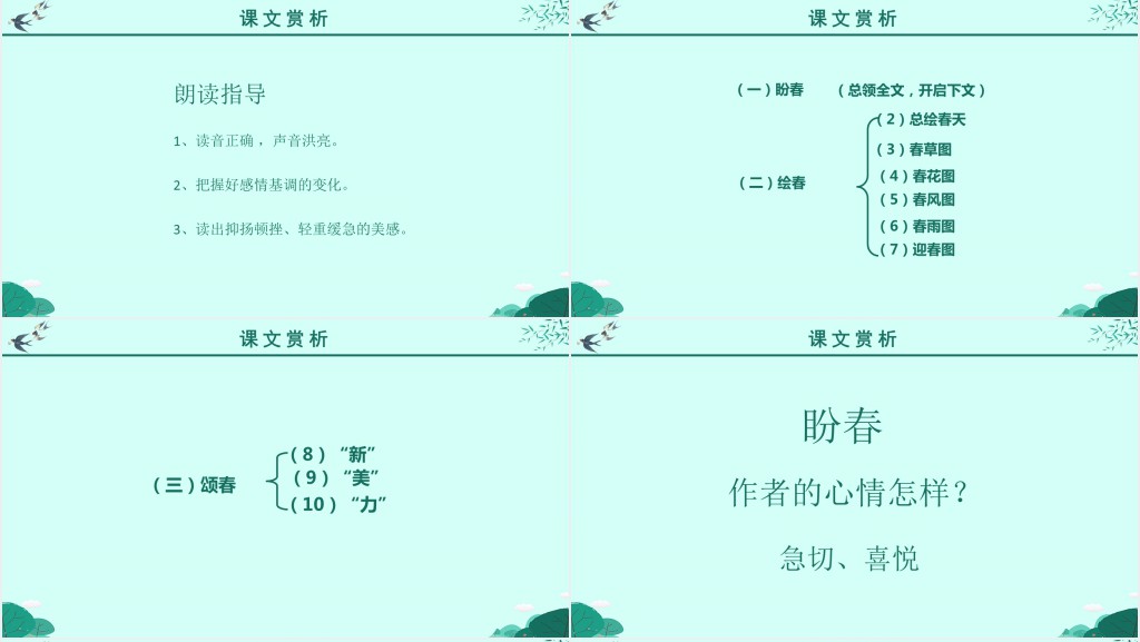 朱自清春说课PPT课件 朱自清春说课PPT课件