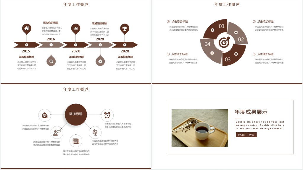 咖啡师年终总结PPT模板 咖啡师年终总结PPT模板