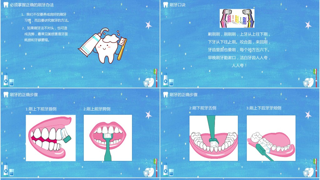 世界爱牙日主题班会PPT模板 世界爱牙日主题班会PPT模板