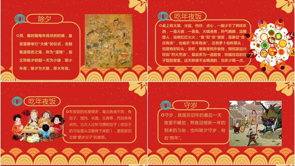 春节的来历和习俗ppt 春节的来历和习俗ppt