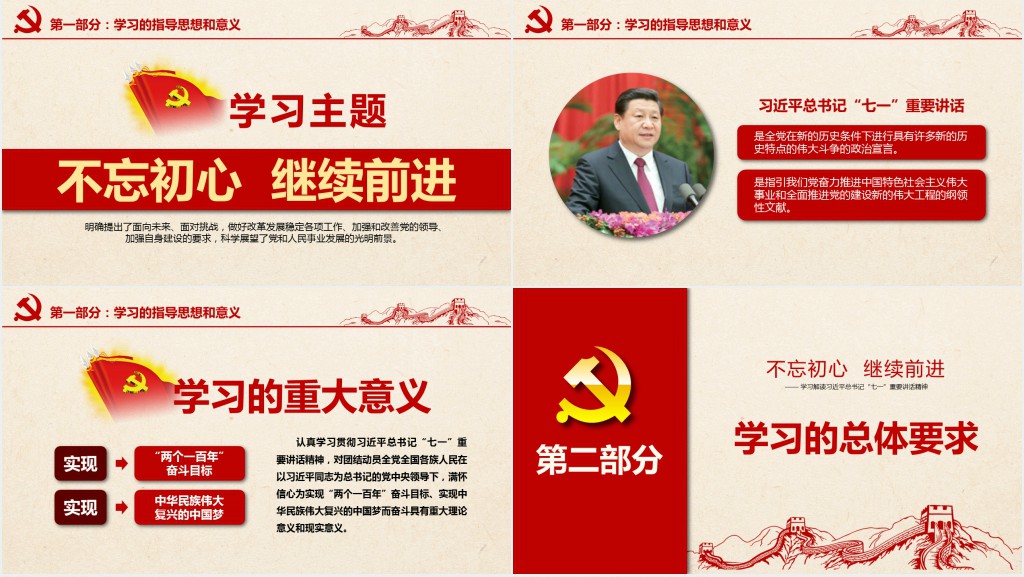 党政风党中央治国理政《不忘初心继续前进》PPT党课 党政风党中央治国理政《不忘初心继续前进》PPT党课